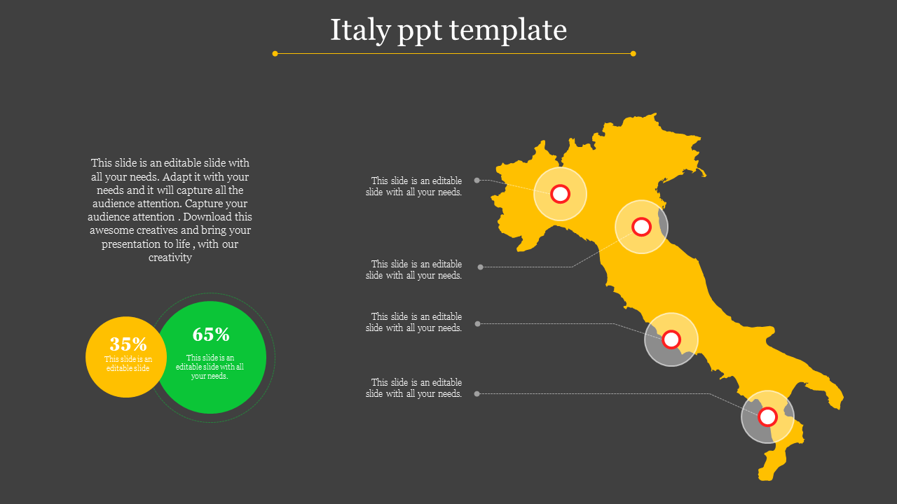 presentation about italy template